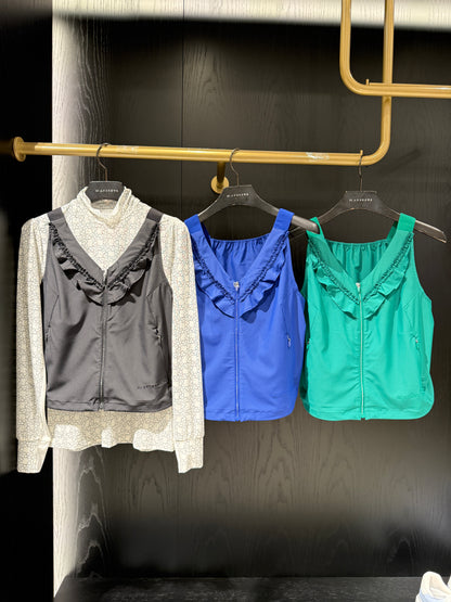 ST. ANDREWS | Women's Magic-Hole Ruffle Bustier Jumper Vest