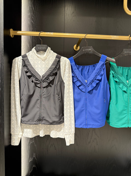 ST. ANDREWS | Women's Magic-Hole Ruffle Bustier Jumper Vest