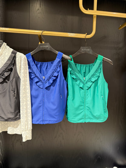 ST. ANDREWS | Women's Magic-Hole Ruffle Bustier Jumper Vest