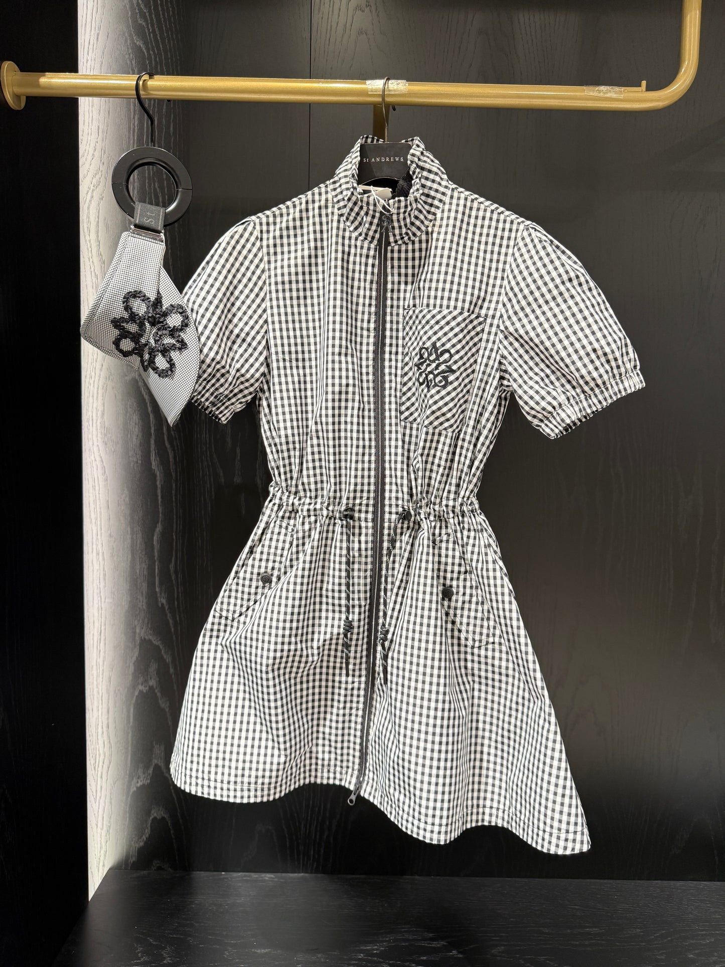 ST. ANDREWS | Women's Gingham Check String Polo Dress