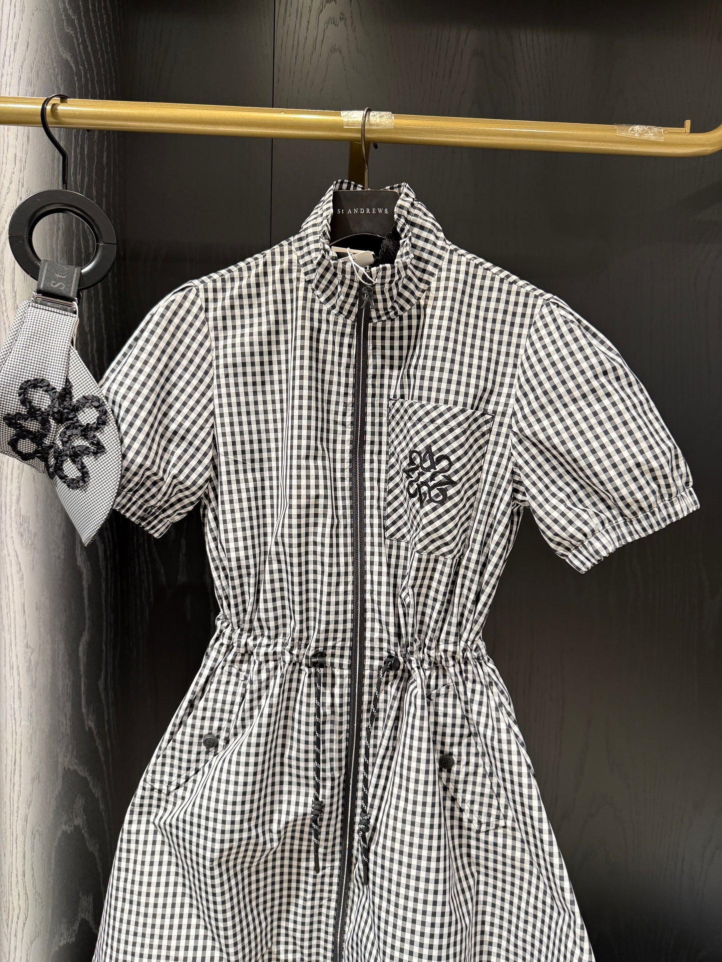 ST. ANDREWS | Women's Gingham Check String Polo Dress