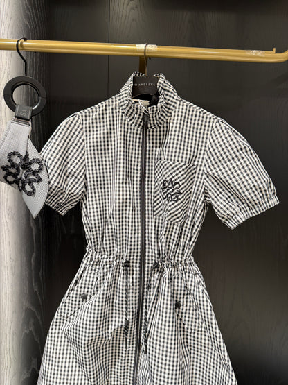 ST. ANDREWS | Women's Gingham Check String Polo Dress