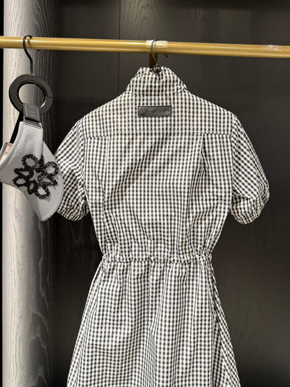 ST. ANDREWS | Women's Gingham Check String Polo Dress