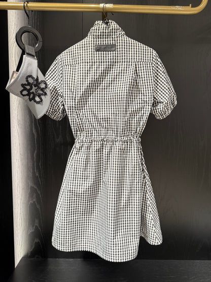 ST. ANDREWS | Women's Gingham Check String Polo Dress
