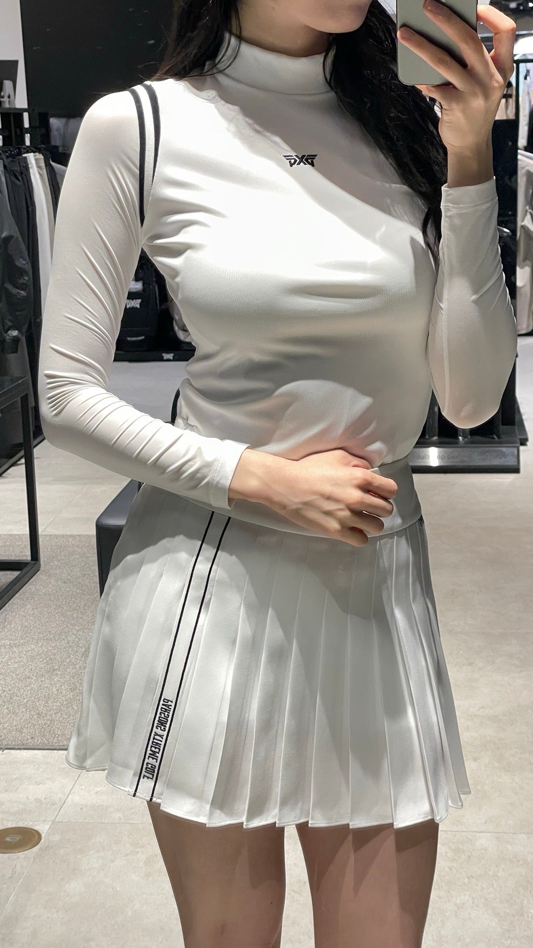 PXG | Women Cool Sleeve Mock Neck Long Sleeve